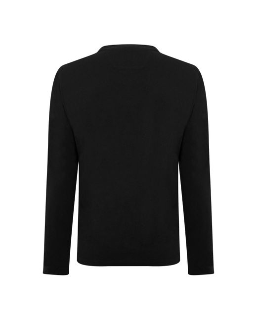 C P Company Black Long Sleeve Top for men