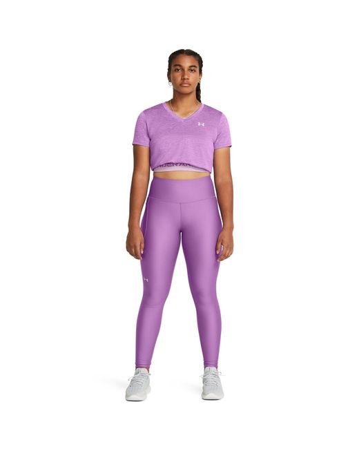 Under Armour S Heatgear Performance Tights Bottoms Provence Purple M