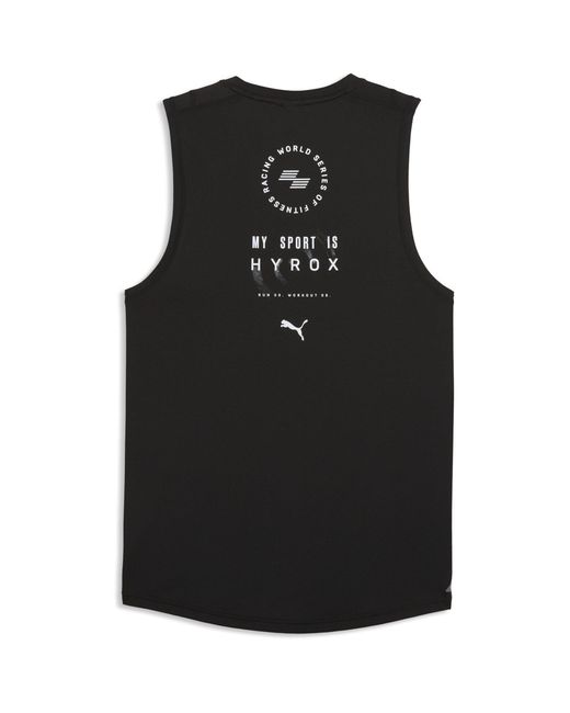 PUMA Black Hyrox Dryelite Training Tank Top for men