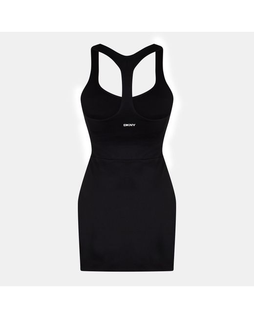DKNY Black Moisture Wicking Tennis Dress