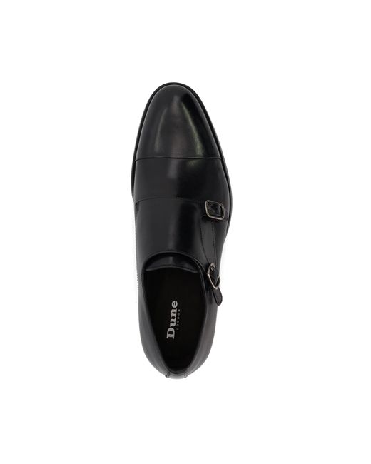 Dune Black Sullivan Monk Shoes for men