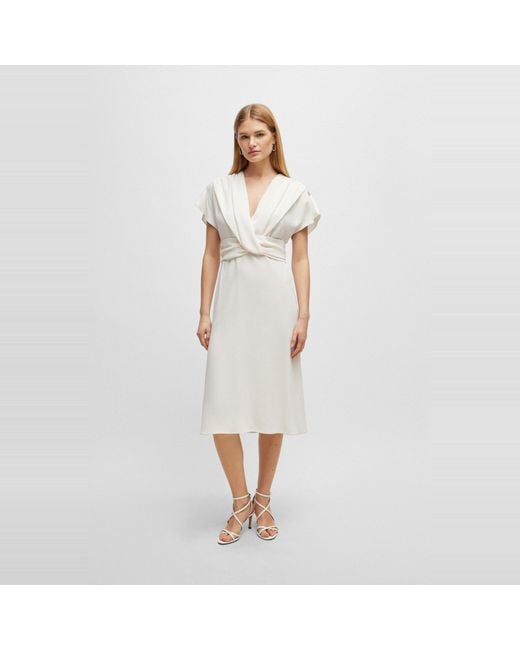 Boss White Debasa2 T-Shirt Dress