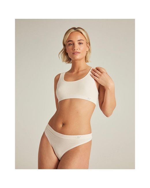 Nudea Multicolor Seamless Crop Top Tencel Seamless