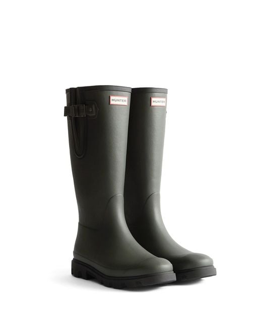 Hunter Black Field Downpour Adjustable Boot for men