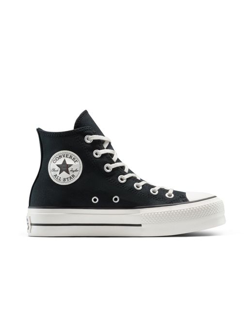 Converse Black Chuck Taylor All Star Lif Canvas High-Top Trainers