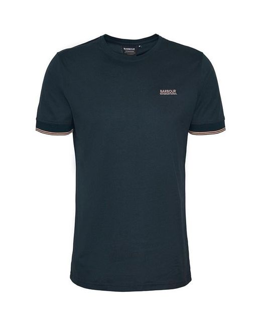 Barbour Blue Philip Tipped T-shirt for men