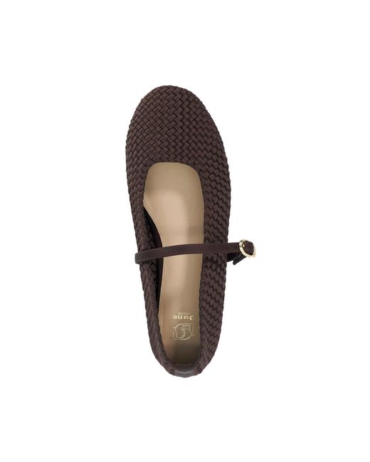 Dune Brown Hosta Ballet Pumps