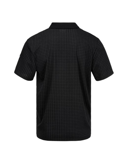 Slazenger 1881 Black Check Golf Polo for men