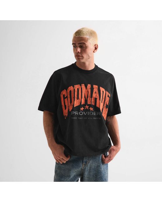 God Made Black T-Shirt for men