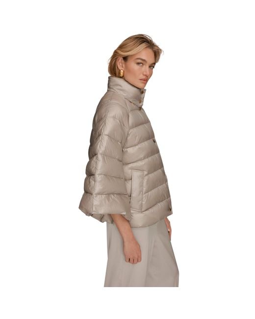 Donna Karan Multicolor Short Puffer Jacket