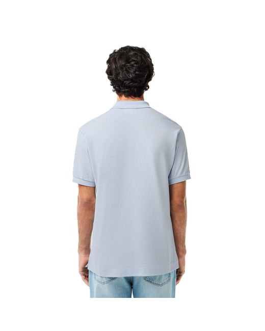 Lacoste Blue French Short-Sleeve Polo Shirt for men