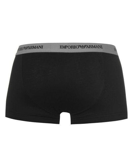 Emporio Armani Black Core 3 Pack Boxer Shorts for men