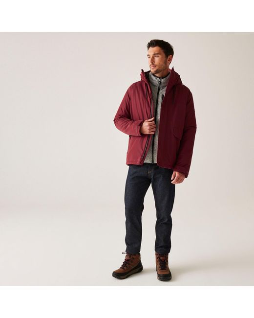 Regatta Red Sterlings Waterproof Insulated Jacket for men