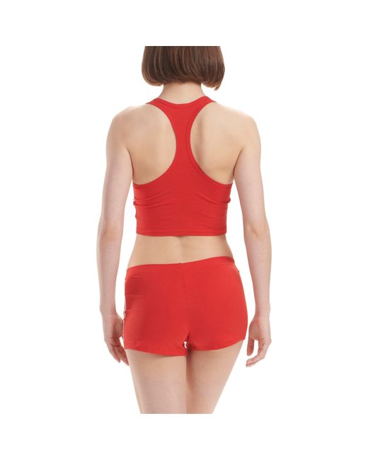 Adidas Originals Red Originals Comfort Flex Cotton Crop Top