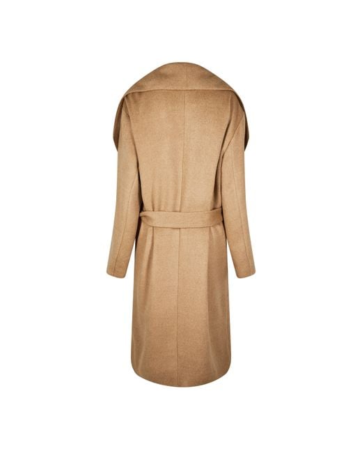 Boss Natural Caylina Knee Length Long Sleeve Overcoat