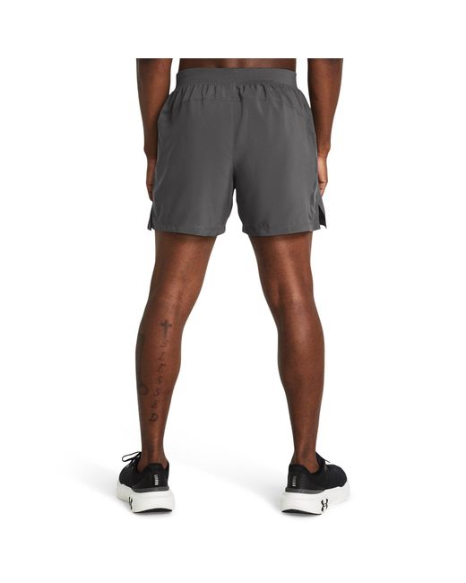 Under Armour Gray Ua Launch 5In Shorts for men