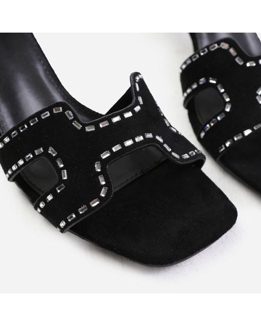 Where's That From Black Block Court Shoes