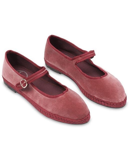 Flabelus Red Velvet Mary Jane
