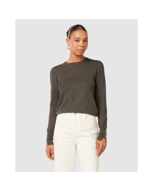 Forever New Gray Katie Crew Neck Jumper
