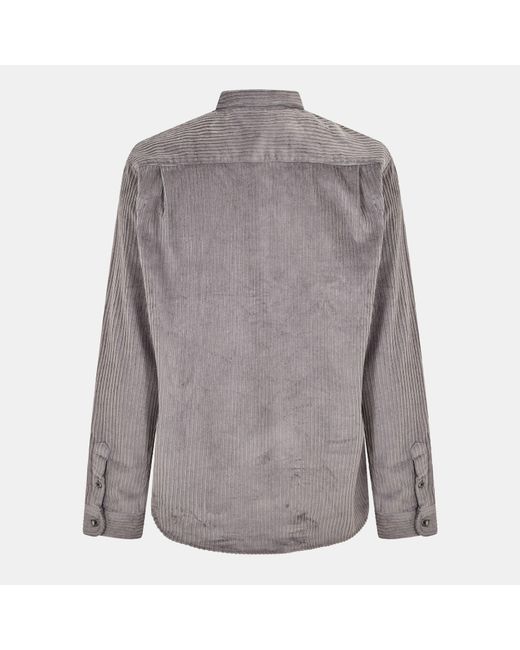Peter Werth Gray Elmore Long Sleeve Plain Shirt for men