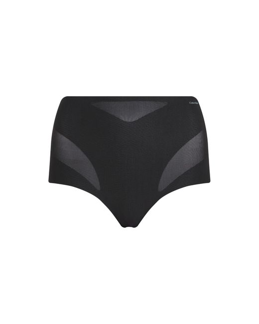 Calvin Klein Black Sculpted Firm Mesh Brief Shapewear