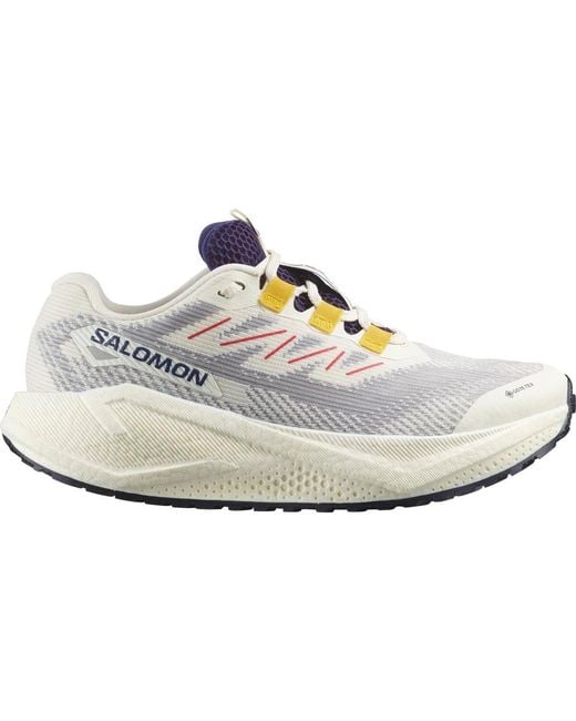 Salomon White Aero Blaze 3 Grvl Gtx Running Shoe