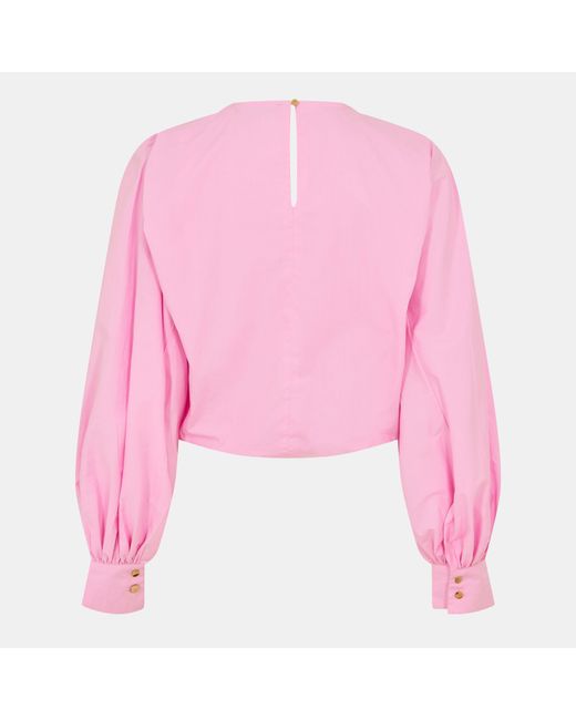 French Connection Pink Cambria Long Sleeve Blouse