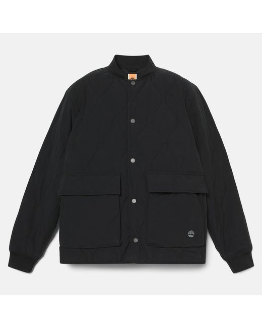 Timberland Black Quilted Jacket For for men