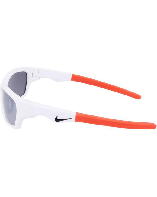 Nike White Jolt Wrap Sunglasses