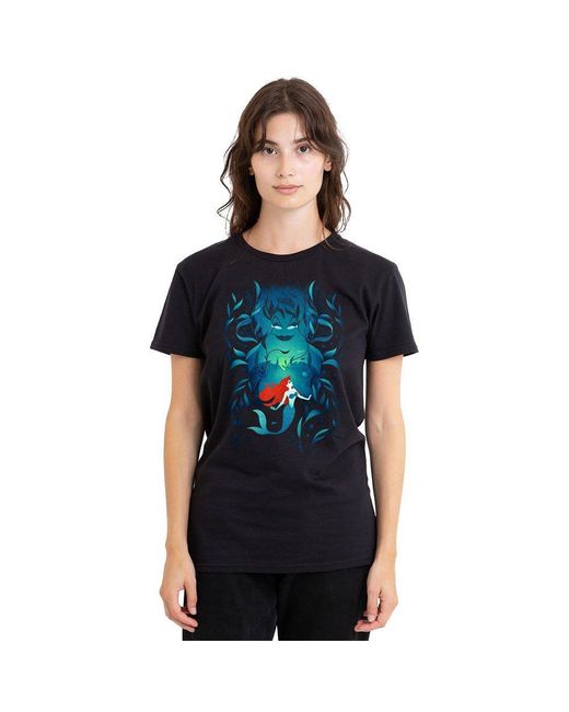 Disney Black The Little Mermaid Ursula Ariel T-Shirt