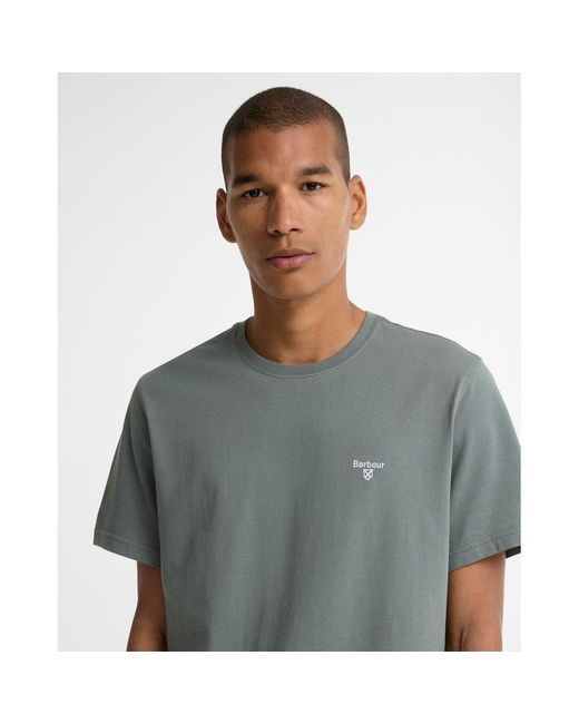 Barbour Gray Essentials Sports T-Shirt for men