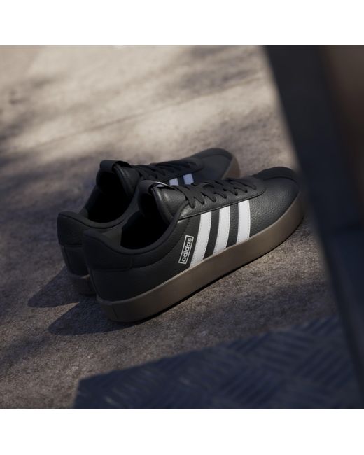 Adidas Black Vl Court 3.0 Low Shoes