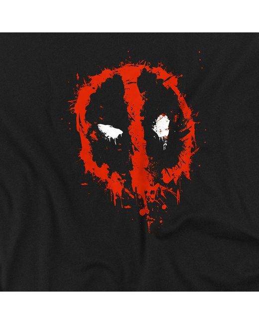 Deadpool Black Paint Logo T-Shirt for men