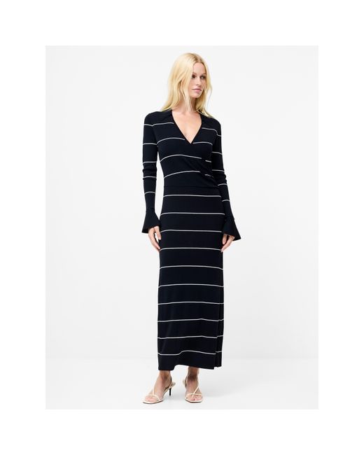 French Connection Blue Ottie Knitted Jumper Dress