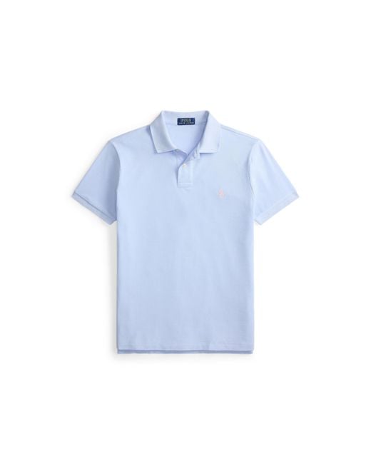 Polo Ralph Lauren Blue Custom Short Sleeve Polo Shirt for men