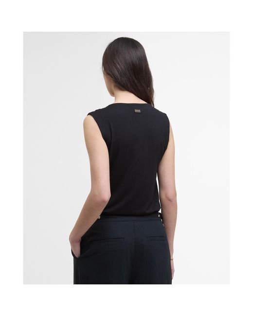 Barbour Black Saskia Top