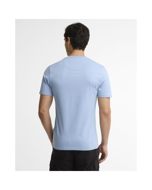 Barbour Blue Small Logo T-Shirt for men