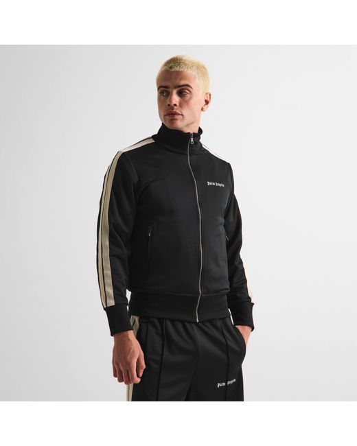 Palm Angels Black Tracksuit Top for men