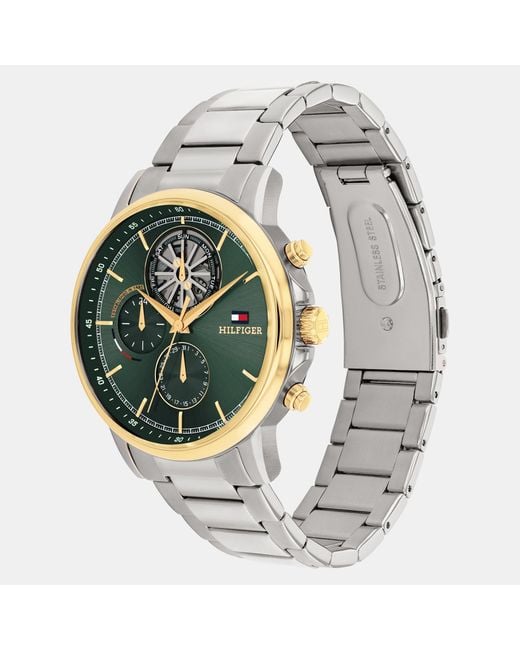 Tommy Hilfiger Metallic Stainless Steel Bracelet Watch for men