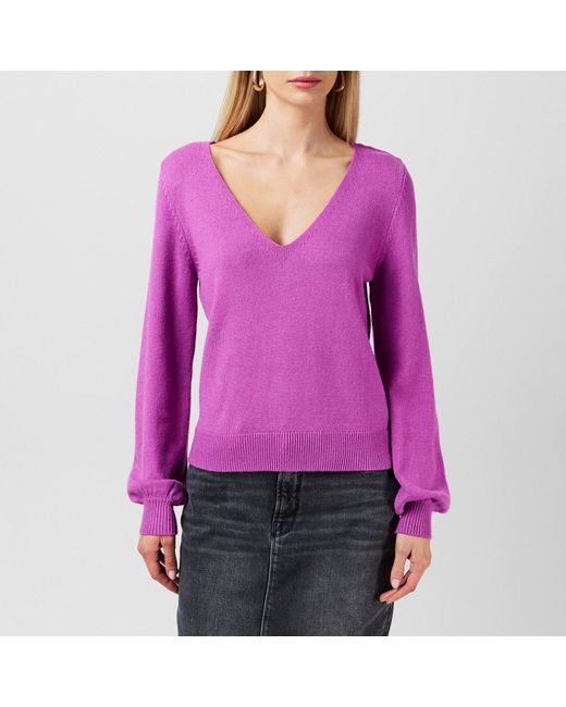 Vila Purple Crew Neck Jumper
