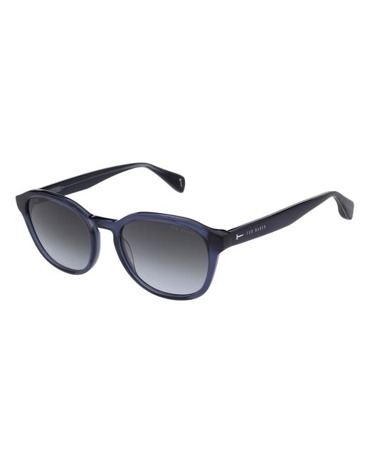 Ted Baker Gray Harrie Round Sunglasses for men
