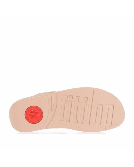 Fitflop Pink Fit Flop Lulu Shimmer Toe-Post Sandals