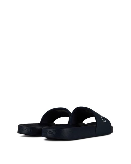 Calvin Klein Blue Pool Logo Sliders for men