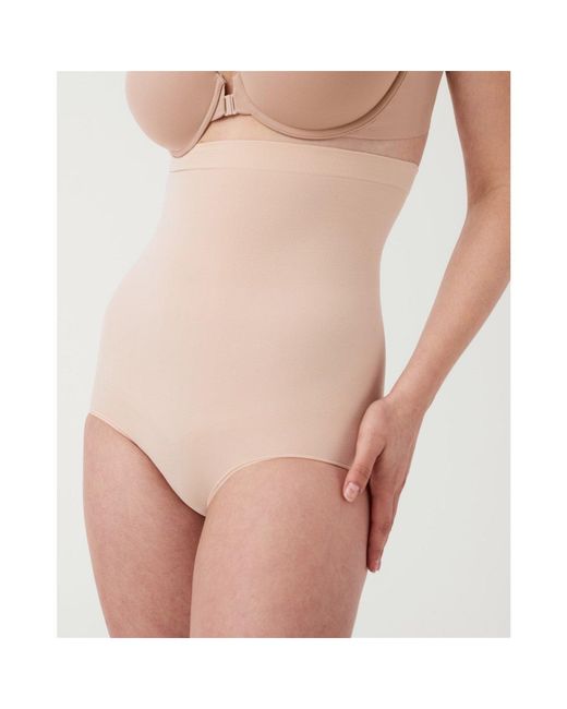 Spanx Brown Sculpt Seamless Power High-Waisted Brief