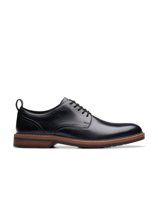 Clarks Black Derby Shoes for men