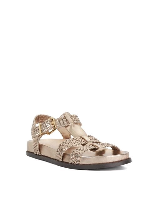 Dune Natural Looking Flat Sandal