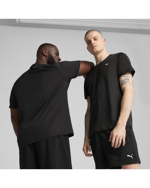 PUMA Black M Tad Essentials Solid Cat Tee (Lc T-Shirt for men
