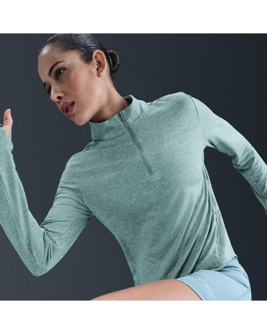 Nike Blue Swift 1/4-Zip Running Top