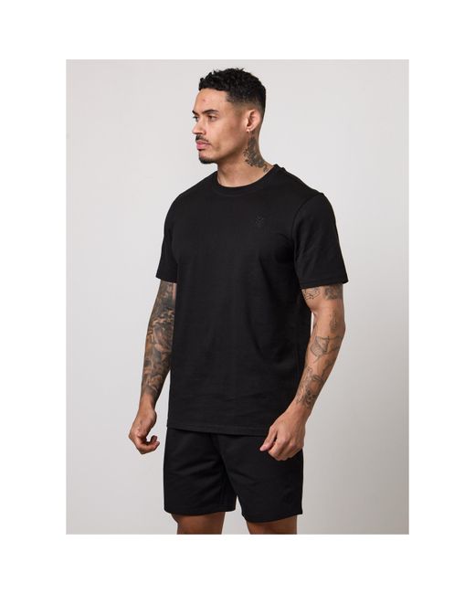 Gym King Black Victory Jersey Tee for men