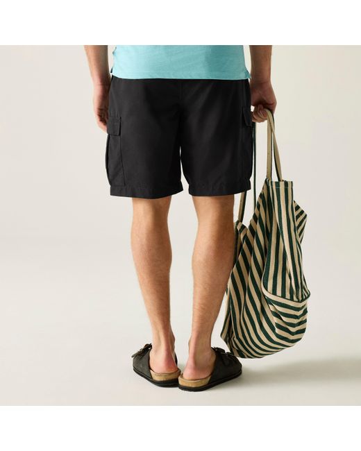 Regatta Black Blanmont Quick-Drying Swim Shorts for men